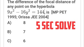 Hyperbola (conic section) short tricks nda maths and up tgt pgt maths and kvs dsssb nvs lt grade