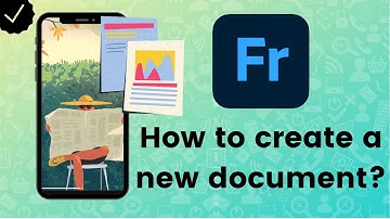 How to create a new document on Adobe Fresco?