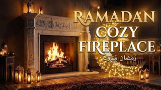 🌙🔥 Ramadan Fireplace Magic – Crescent Moon & Lantern Glow | Art Frame TV  screenshot 1