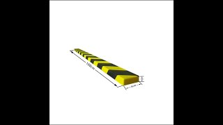 Impact Corner Protector, Black Yellow Impact Protector 1M (L) x 6cm (W) x  2cm THICKNESS