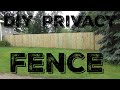 How To Build A 6' Wooden Privacy Fence