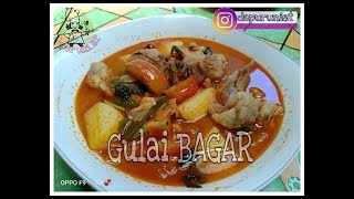 Recipe for GULAI BAGAR/BAGAR DAGIANG, typical of Dapur Uni ET