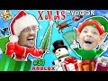 ROBLOX CHRISTMAS TYCOON! FGTEEV Toy Factory @ the North Pole w/ Christmas Songs & Holiday Swords