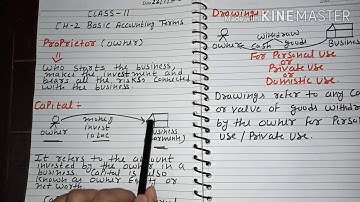 Class-11 Accounts video#1 CH-2Basic accounting terms(PART1)