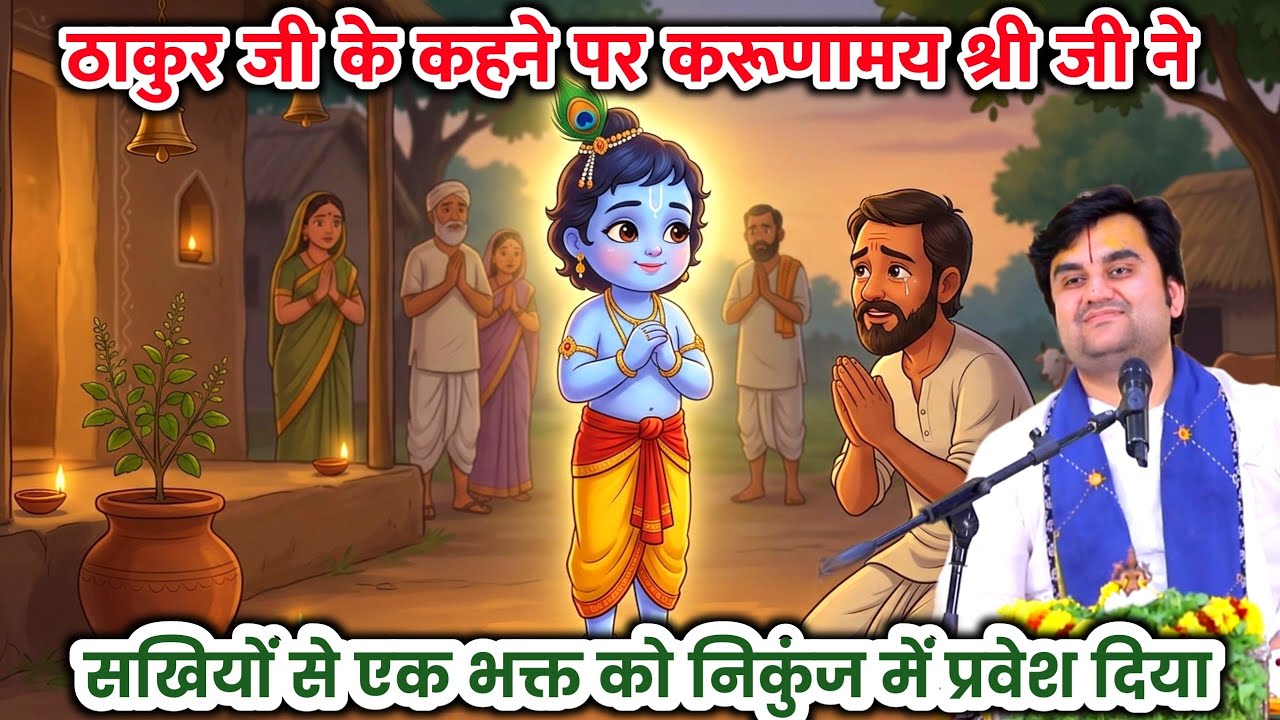 👀Thakur Ji Ke 🐚Kehne Par Ek ☄️Bhakt Ko💥 Mila Nikunj 🪐Mein Pravesh. 