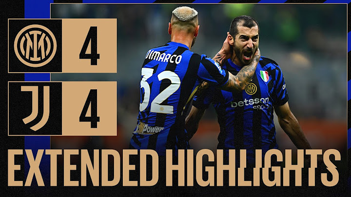 IMAGES FROM THE DERBY D’ITALIA⚔️ | INTER 4-4 JUVENTUS | EXTENDED HIGHLIGHTS 📺⚫🔵