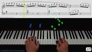 Sonatina No. 3, third movement by Muzio Clementi - Keyboard &amp; Piano Practice Video