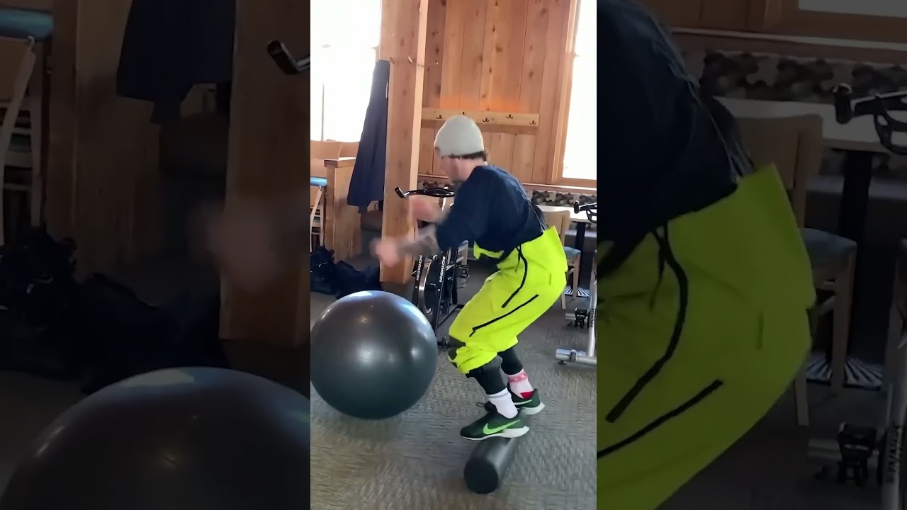 Snowboarder Extreme Balance