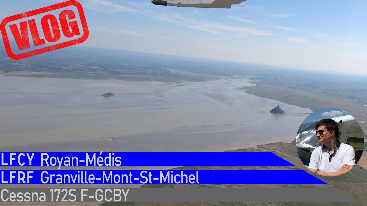 Vol VFR entre Royan et Granville. Tellement de beaux endroits dans ces coins de France...