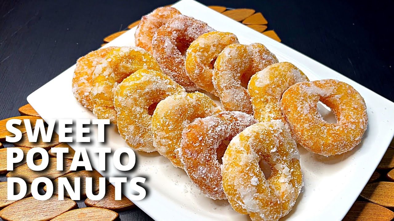 TRY TO MAKE THIS TO SWEET POTATOES | 3 INGREDIENTS ONLY | SWEET POTATO DONUTS