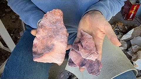 Flint-Knapping: Spalling / Reducing Coastal Plains Chert.