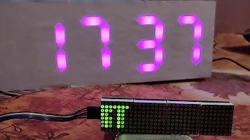 ESP Matrix Clock weather News NTP display by wifi internet by mobile app Part-II