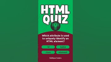 HTML Quiz Daily 10 : Test Your Html Skills!