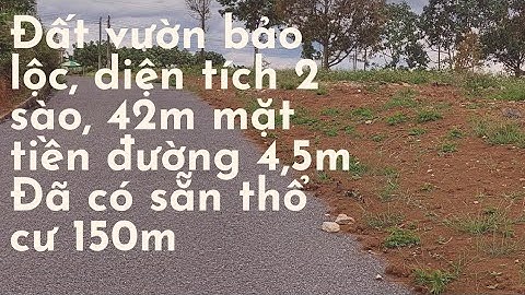đất xào giá rẻ bảo lộc, 2 sào với 42 mét mặt tiền đường 4,5m ,đã có sẵn 150m thổ cư,giá 2,8t
