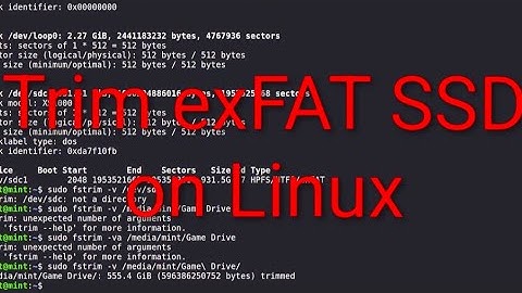 Run TRIM on exFAT SSDs using Linux #linux #ssd #ytcreate #windows #obs 