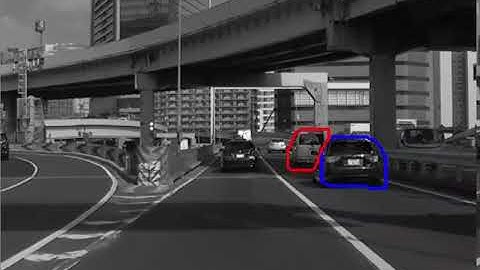 High-speed tracking for overlapped vehicles using instance segmentation