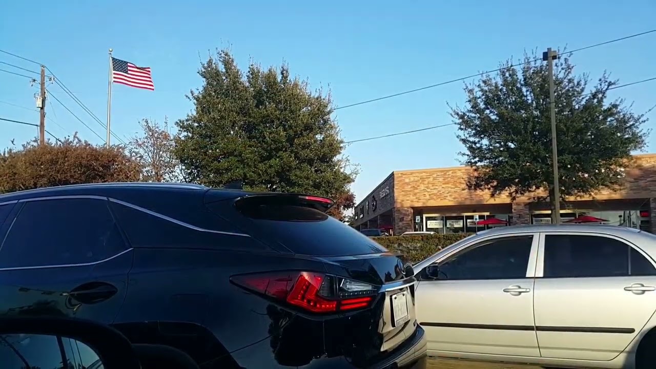 2020_2, December. Buổi chiều cuối Thu trên Midway Rd, từ Dallas đến Plano --Texas, U.S..