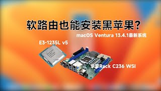 E3-1235L v5 - 华擎Rack C236 WSI - RX5500XT黑苹果安装EFI OC 0.9.3 Ventura 13.4.1