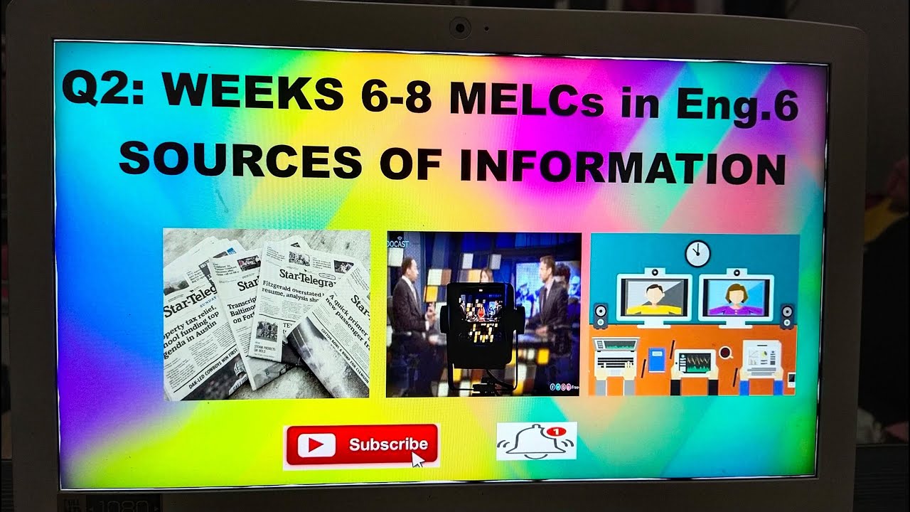 SOURCES OF INFORMATION MELCs IN ENGLISH 6 BY: DOC Vi - YouTube