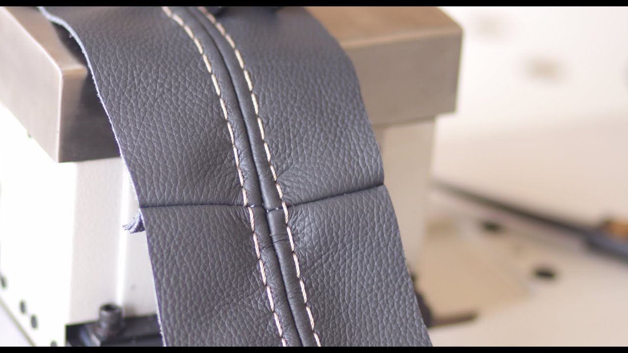 Double needle upholstery sewing machine (very thick thread) YouTube