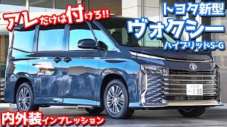 【オプション注意!!】トヨタ新型ヴォクシー内外装紹介！アレだけは迷わず付けるべし！【TOYOTA NEW VOXY HYBRID S-G】