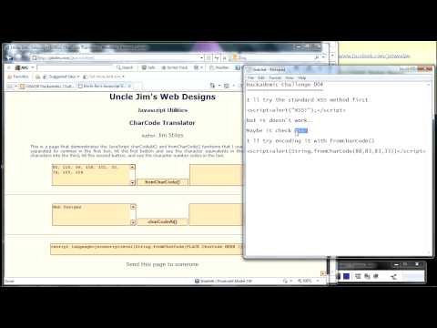 Hackademic Challenges 004 - XSS (Cross Site Scripting) & fromcharcode function