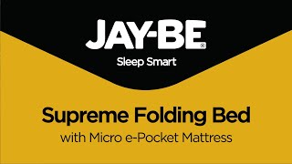 Jay-Be Supreme Folding Bed with Micro e-Pocket Mattress