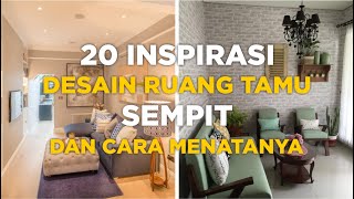 20 Inspirasi Desain Ruang Tamu Sempit dan Cara Menatanya