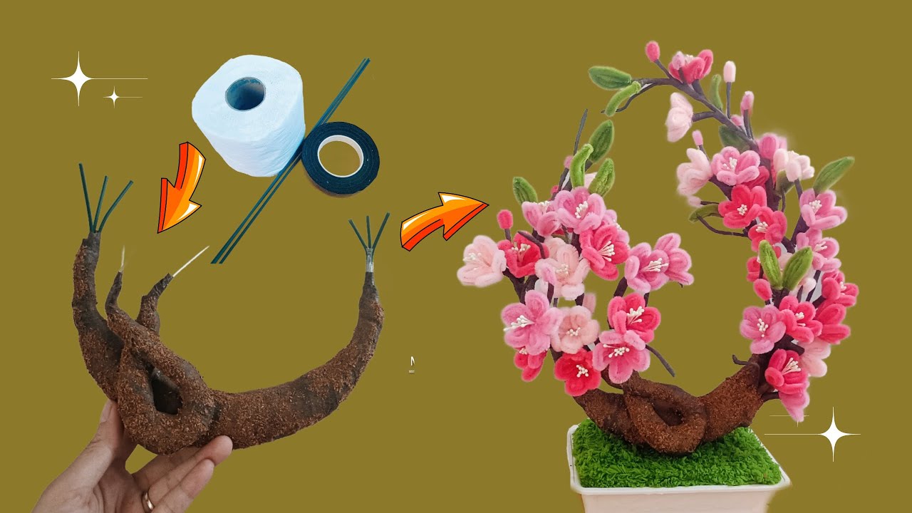 DIY Bonsai Tree Stumps: Create Realistic Miniature Trees with Zinc Wire & Rolled Paper