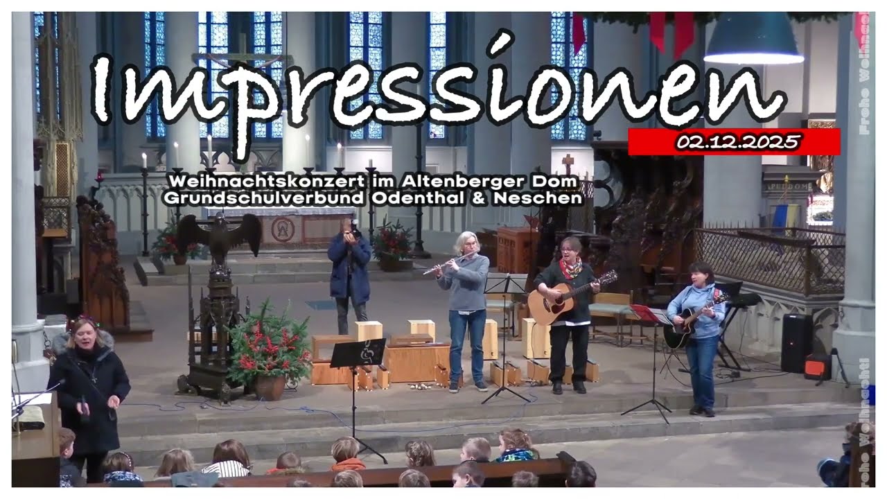 Impressionen des Weihnachtskonzerts im  Altenberger Dom im Dezember 2025