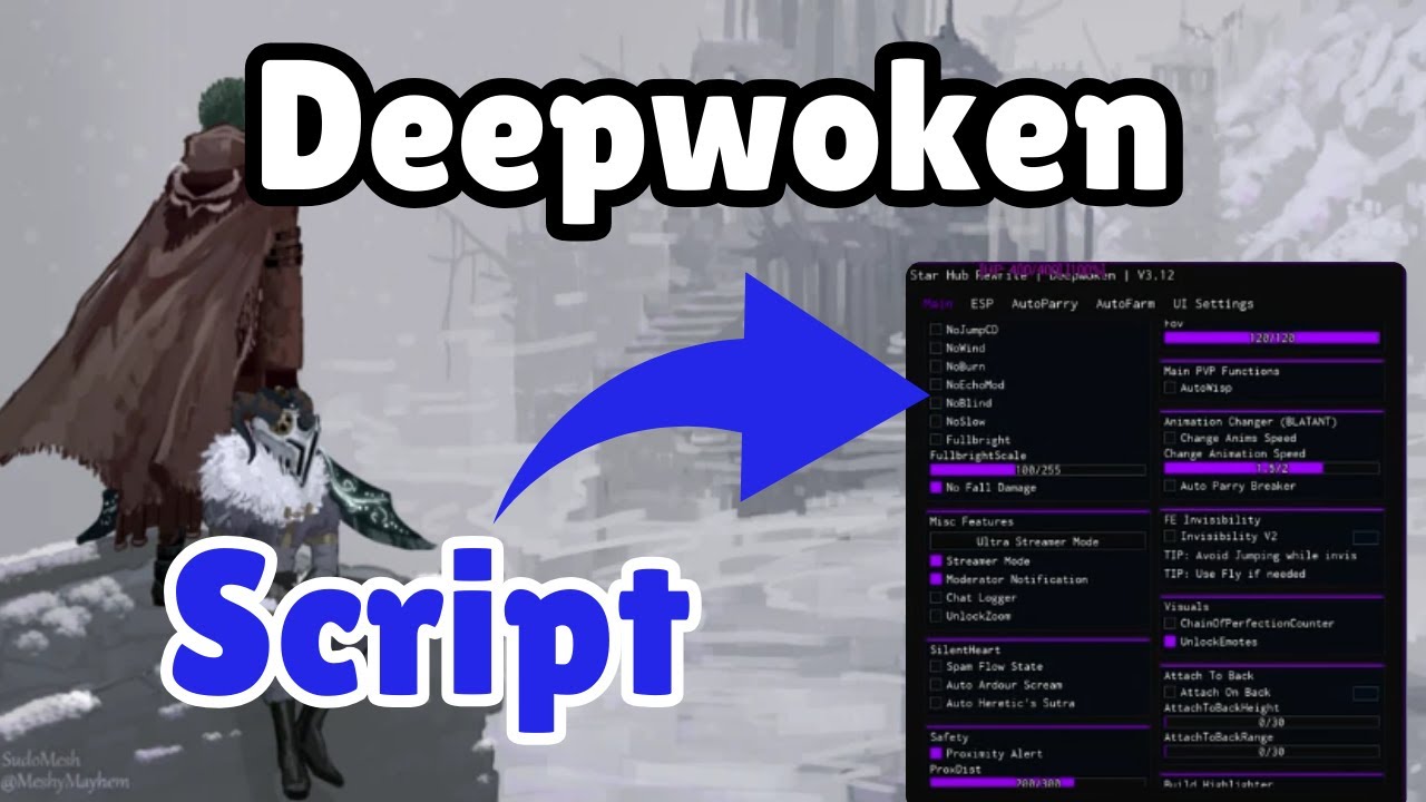 Deepwoken Script | Auto Farm, God Mode, Pastebin OP!