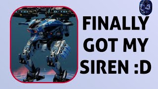 Yes!!! I FINALLY got my siren from WR reddit giveaway :● || War robots || DRDSKL