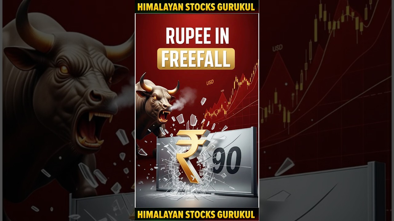 🚨RED ALERT: Rupee CRASHES Past 90! | 91 Next? | RBI's Secret War Exposed | Trade Deal Impact⚠️