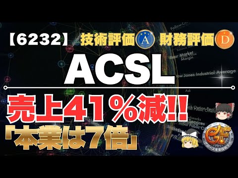 【6232｜決算短信の見方】自己資本比率2%からの逆転劇！ACSL決算、減収に隠された「復活」の真実【2025年11月｜ゆっくり解説｜株式会社ACSL】