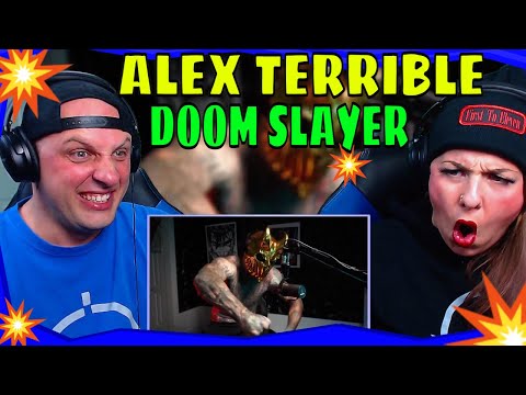 First Time Hearing DOOM SLAYER by ALEX TERRIBLE | THE WOLF HUNTERZ REACTIONS