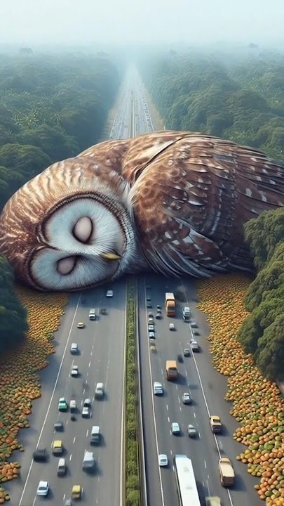 Owl Vs Gorilla The Battle for the Tree! #ai #owl #gorilla #mango