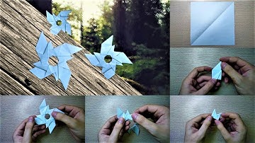 Ghép phi tiêu Ninja cạnh ngắn | How to make paper Shuriken