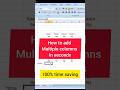 how to add multiple columns in excel excel exceltutorial how to add multiple columns in excel excel exceltutorial