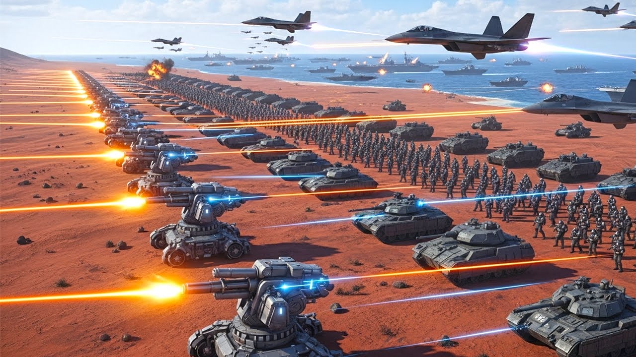 TSUNAMI of 6.5 Million Zombies & Aliens vs T45 Shotgun Defense! UEBS 2