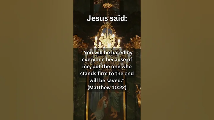 Jesus Said: The One Who Stands Firm Will Be Saved | Matthew 10:22