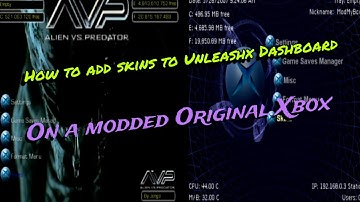 How to add Skins to the UnleashX Dashboard on a modded original Xbox.
