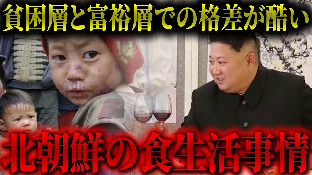 【悲惨】北朝鮮の庶民の食事はとても深刻な実情...富裕層と庶民の食生活を比較