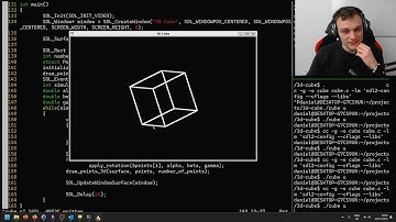 Coding a Rotating 3D Cube in C