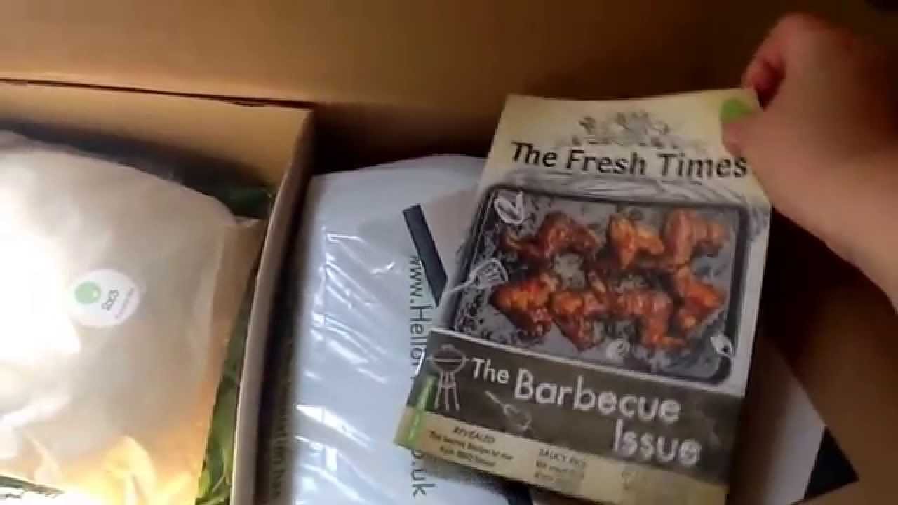 Opening A Hello Fresh Delivery Box For The First Time Youtube