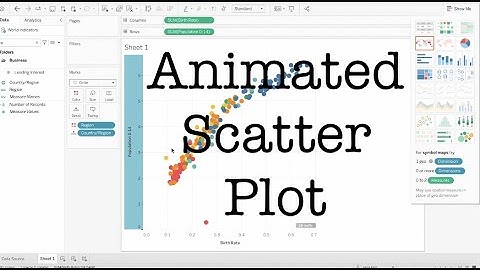 Animated Scatter Plot | Tableau Quick Video