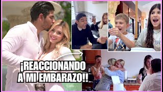 ASÍ REACCIONÓ NUESTRA FAMILIA A MI EMBARAZO 🥹🤰🏼 | Maina