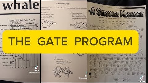 The GATE Program pt.2 | Memories & Worksheets