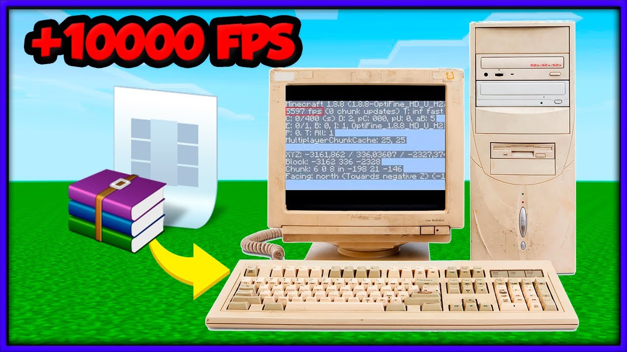 🔧 ARCHIVO PARA TRIPLICAR LOS FPS EN MINECRAFT (CUALQUIER VERSION) PC HUMILDE 2024