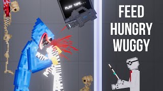 I feed Hungry Wuggy [Poppy Playtime Huggy Wuggy] - People Playground 1.22