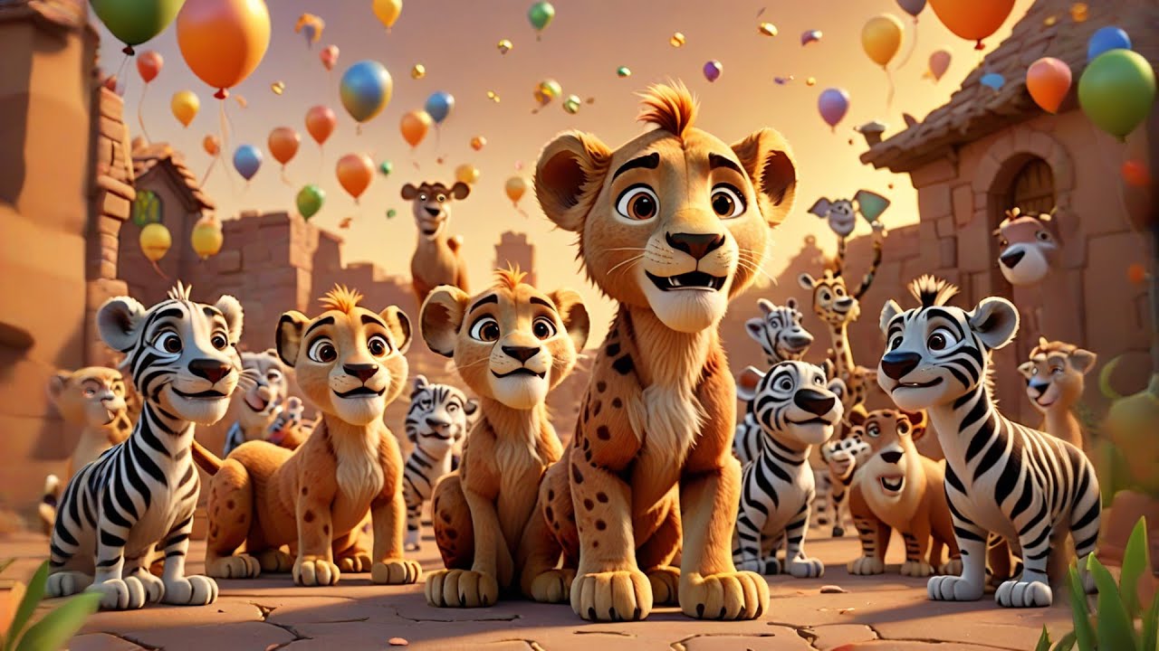 Leo Lion Dances to Drum | Jungle Music Song for Kids | Nursery Rhymes and Baby Songs